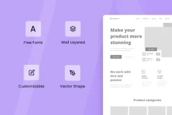 Digital Printing Wireframe Website