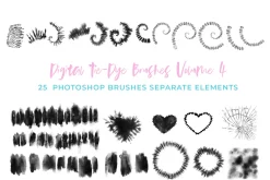 Digital Tie-Dye Brushes Vol 4
