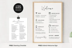 Digital Airbnb Welcome Book Template