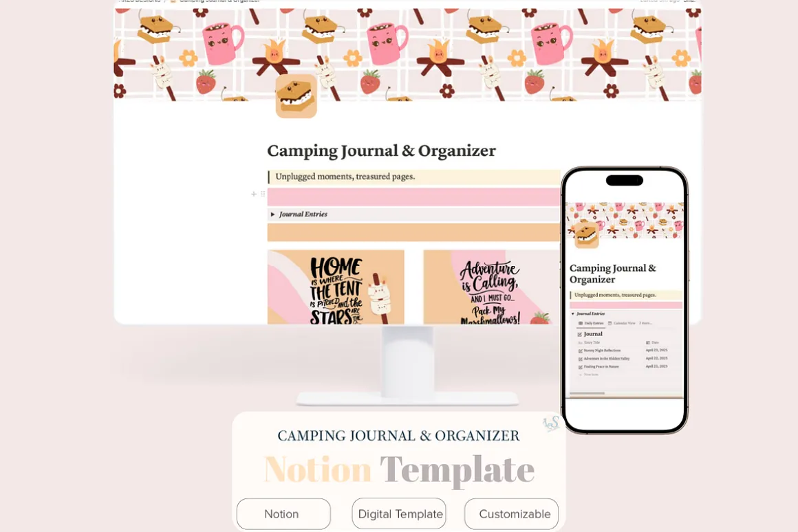 Digital Camping Journal & Organizer
