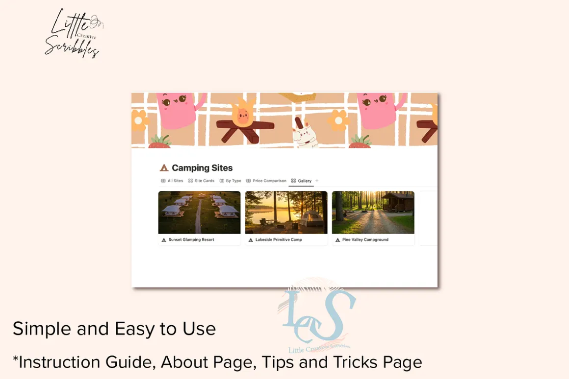 Digital Camping Journal & Organizer