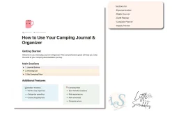Digital Camping Journal & Organizer