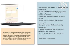 Digital Camping Journal & Organizer