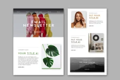 Digital Email Newsletter Layout