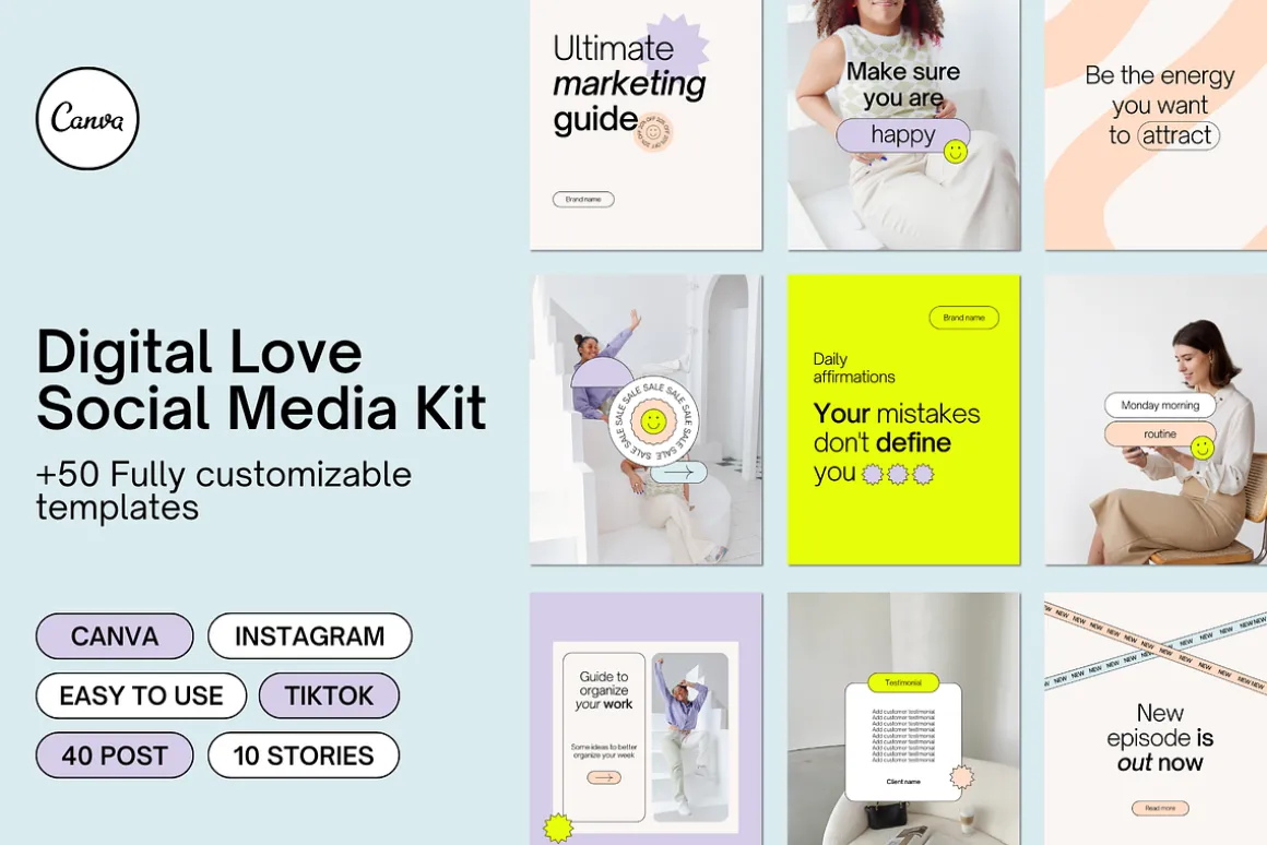 Digital Love | Social Media Kit