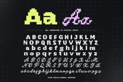 Digital Match - Pixel Font Duo