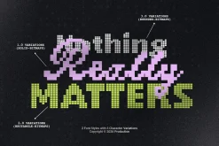 Digital Match - Pixel Font Duo
