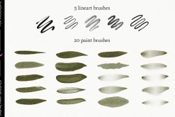 Digital Paint brushes for Procreate