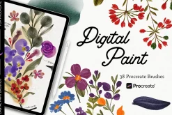 Digital Paint brushes for Procreate