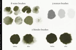 Digital Paint brushes for Procreate