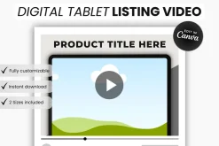Digital Tablet Listing Video Canva