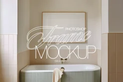 DIN A Landscape Poster Mockup