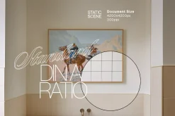 DIN A Landscape Poster Mockup
