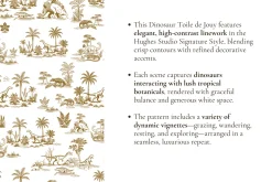 Dinosaur Illustrated Toile Pattern
