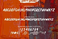 Dirty Brush Font