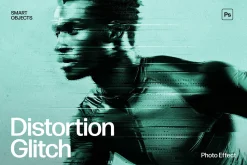 Distortion Glitch Photo Effect
