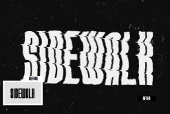 Distort Print Text Effect