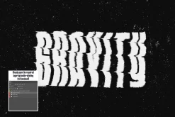 Distort Print Text Effect
