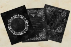Distressed Black Frame Journal Paper