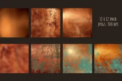 Distressed copper textures