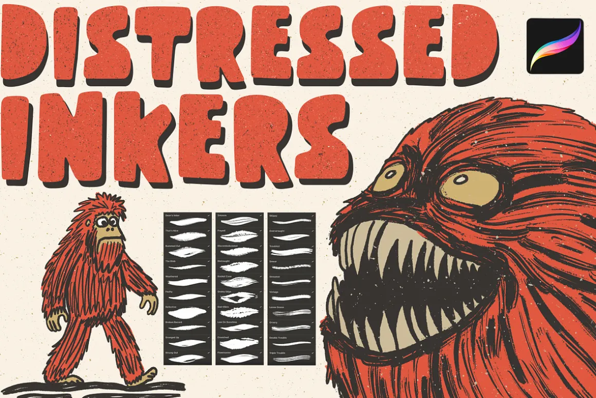 Distressed Inkers For Procreate