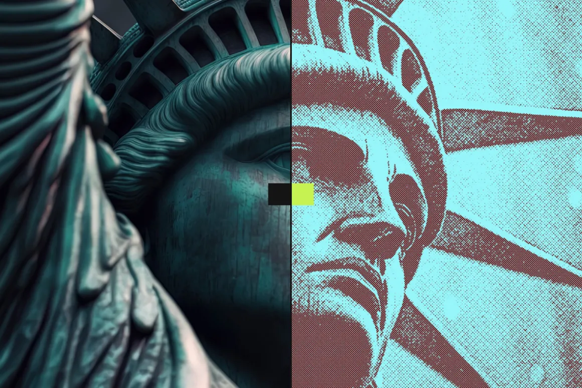 Dither Halftone Photo Effect