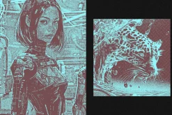 Dither Halftone Square,Poster Effect