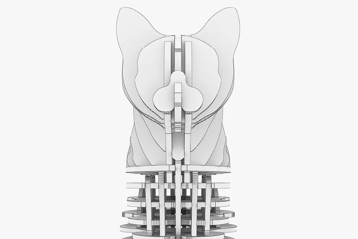 3D Jigsaw Puzzle Cat1