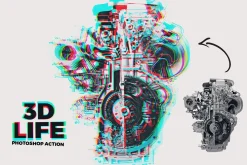 3D Life - Photoshop Action