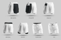 3D Mockup Shorts Compression Liner