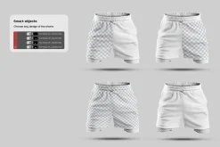 3D Mockup Shorts Compression Liner