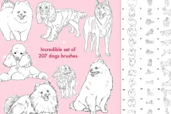 Dog Animal procreate photoshop brush