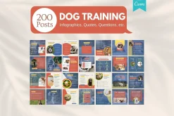 200 Dog Training Canva Templates