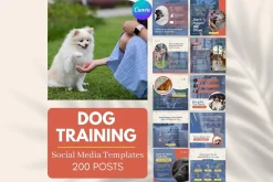 200 Dog Training Canva Templates