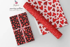 Doodle Hearts Seamless patterns 137