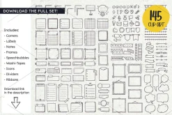 Doodle Planner Stickers