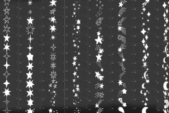 Doodles stars brush stamps