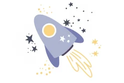 Doodles stars brush stamps
