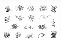 137 doodles with textured brushes