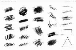 137 doodles with textured brushes