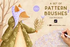 Double brush patterns for Procreate