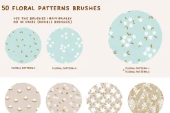 Double brush patterns for Procreate