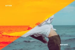 Double Color Photo Effect Psd