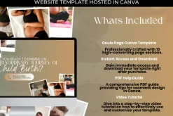 Doula Canva Website Template
