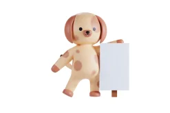 3D Pack Cute Animal Dog Illustration