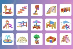 3D Play Area Icon Set