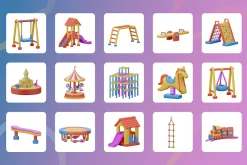 3D Play Area Icon Set