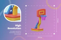 3D Play Area Icon Set