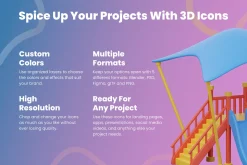 3D Play Area Icon Set