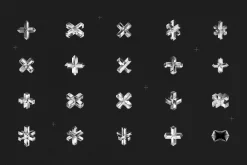 3D Prism Glass Shapes